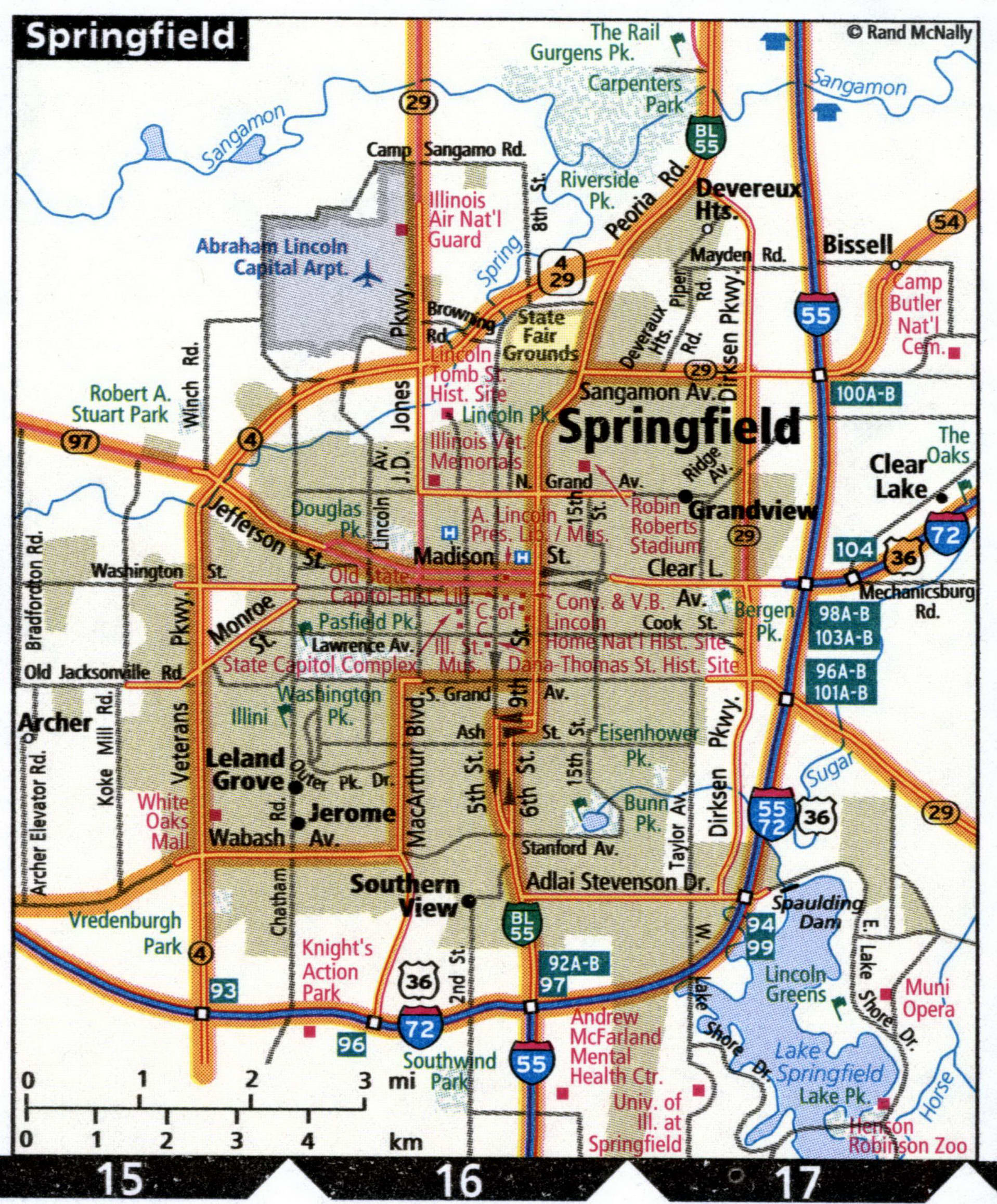 Springfield map for truckers