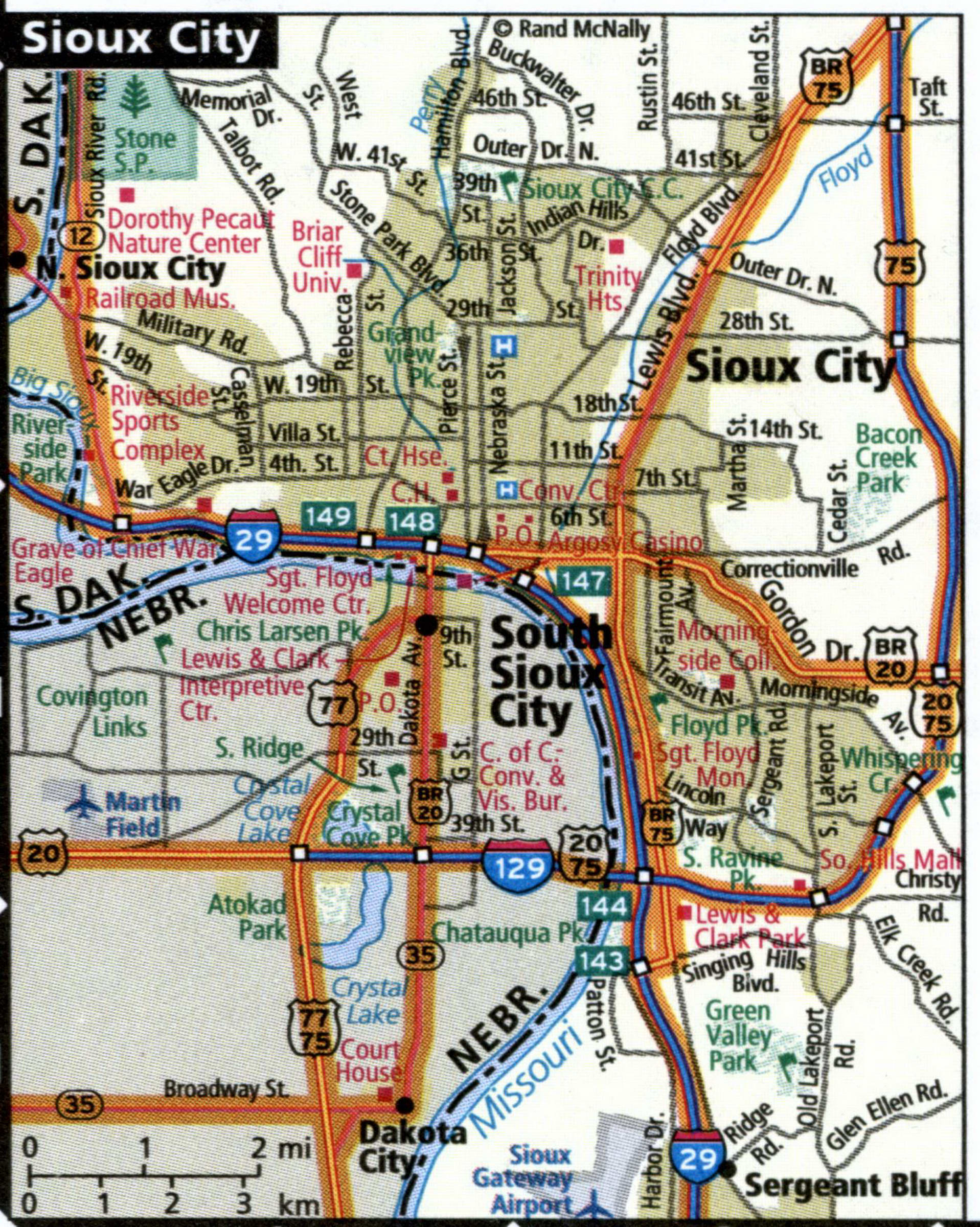 Sioux city map for truckers