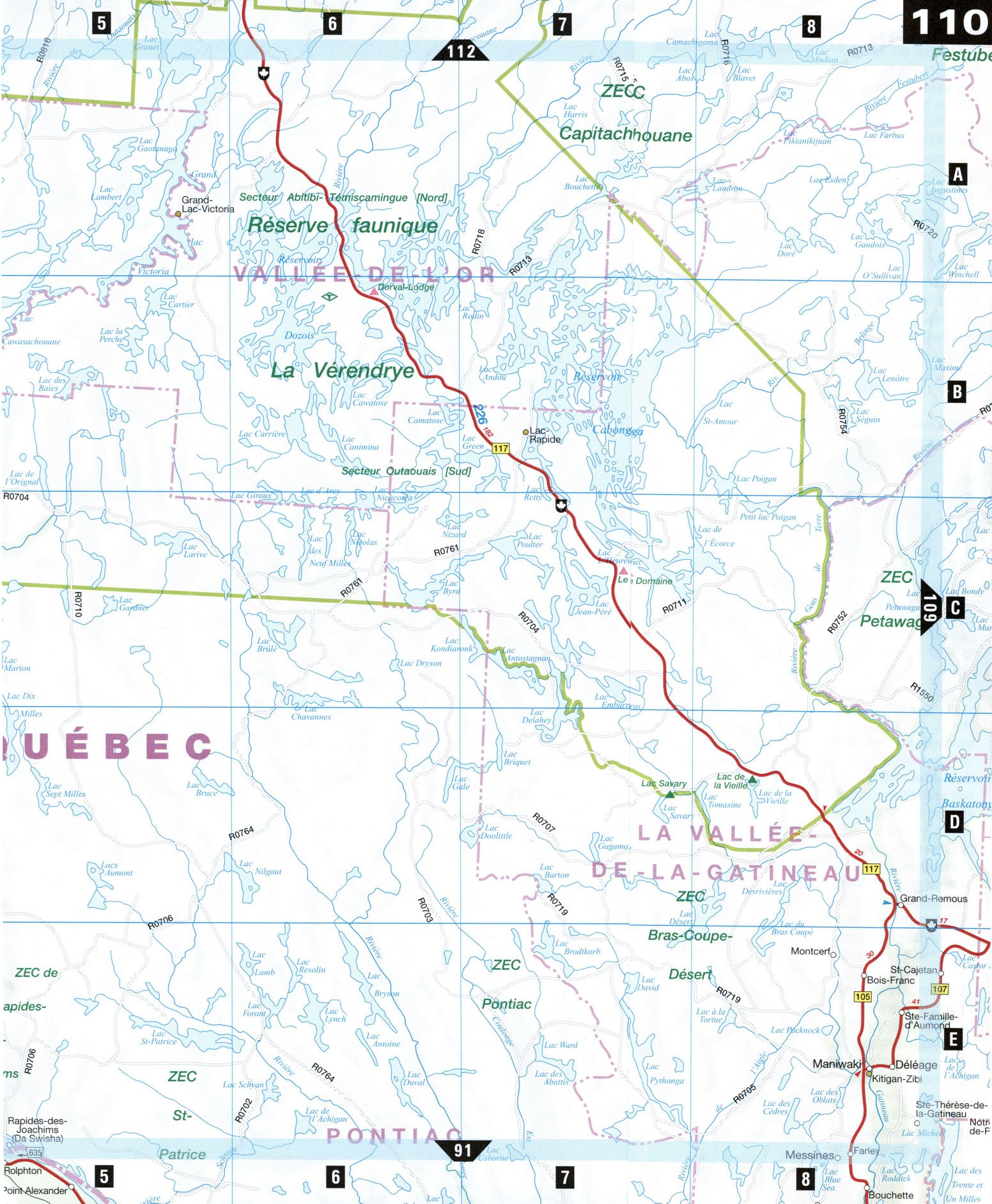 Map of Temiscamingue
