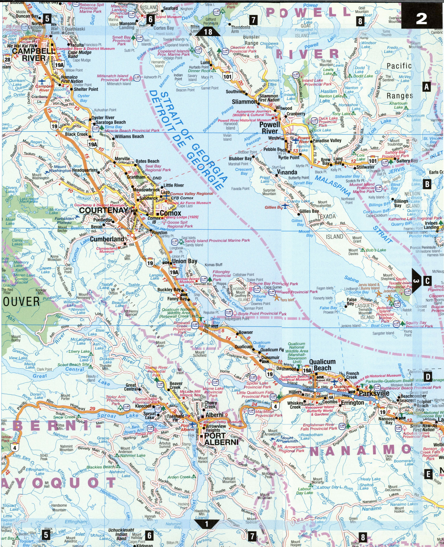 Map Campbell River city