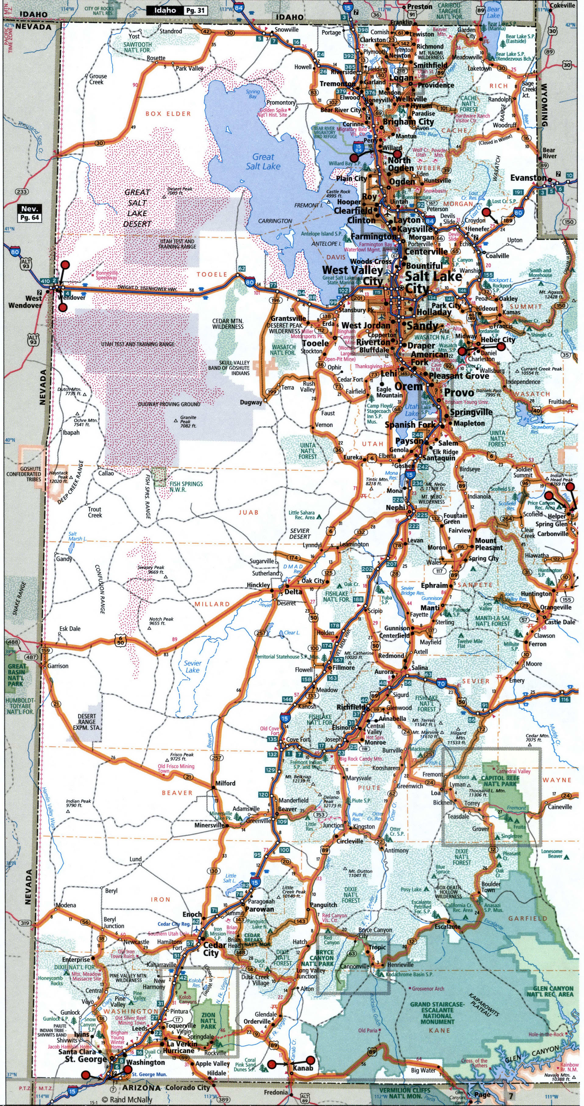 Utah map for truckers