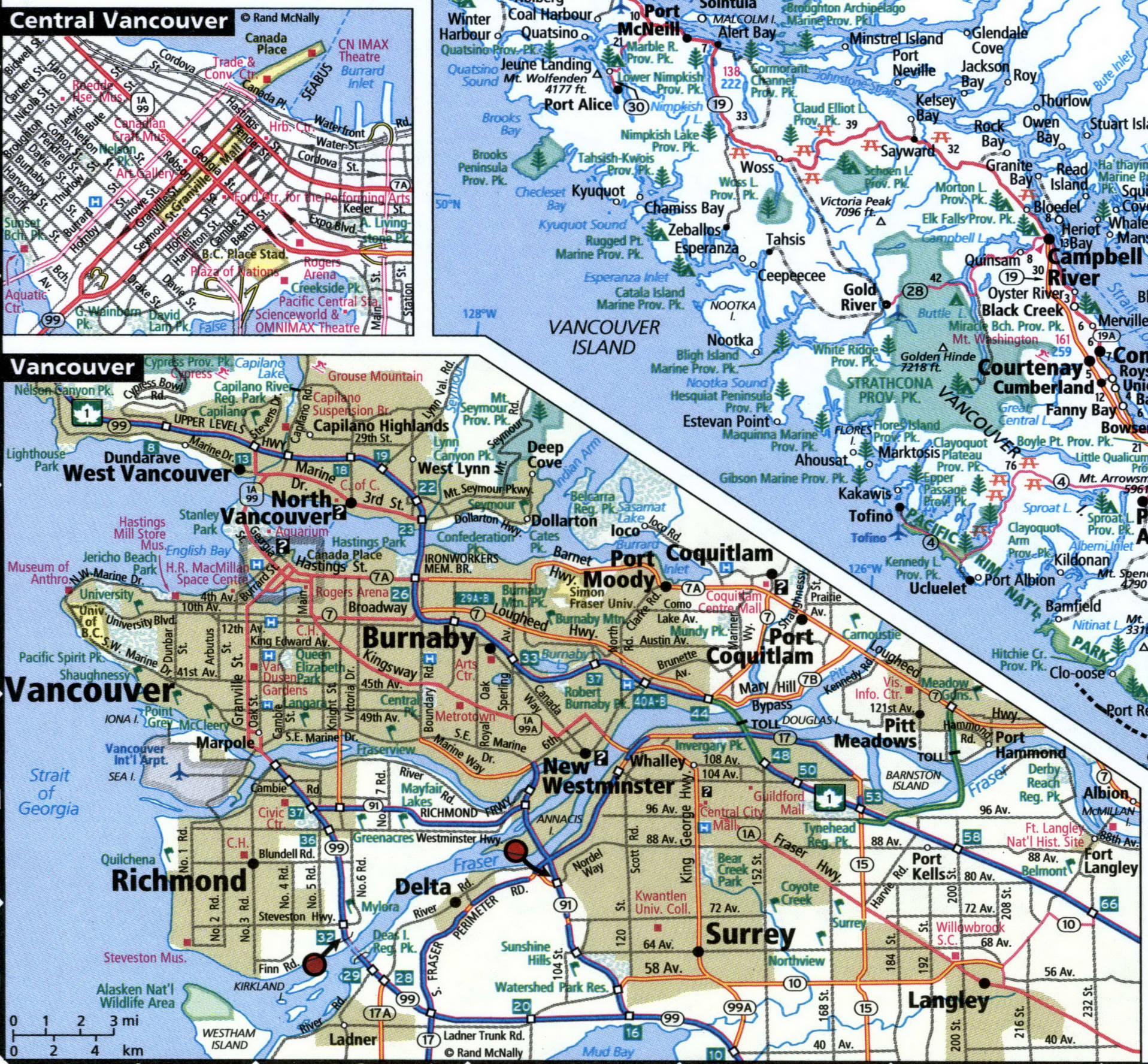 Vancouver city map for truckers