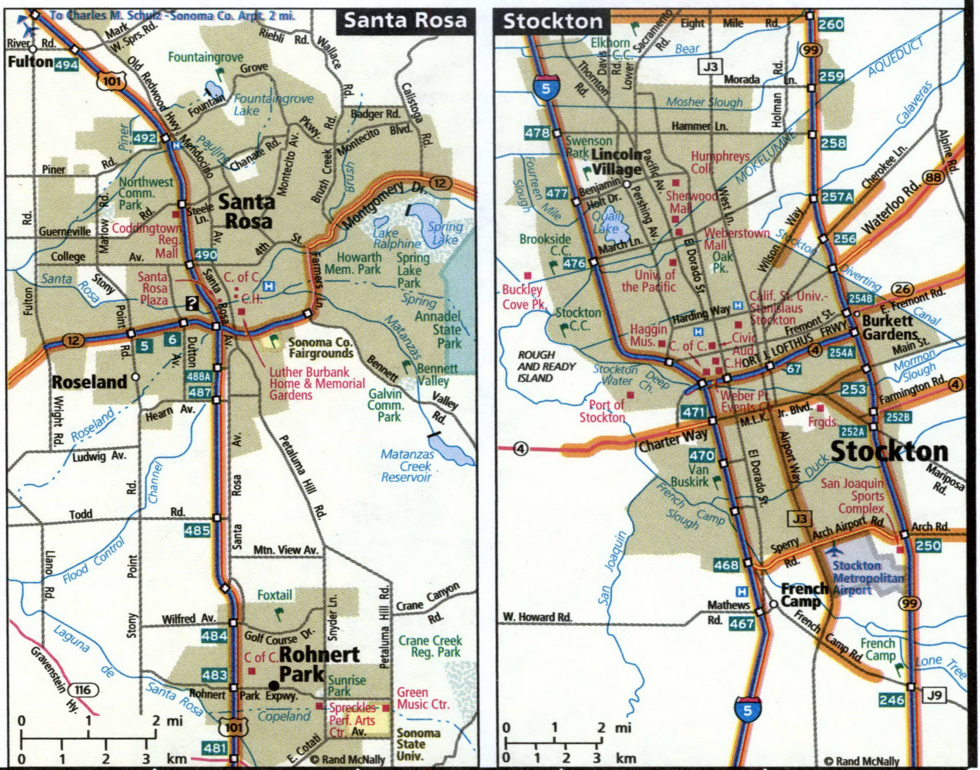 Santa Rosa map for truckers