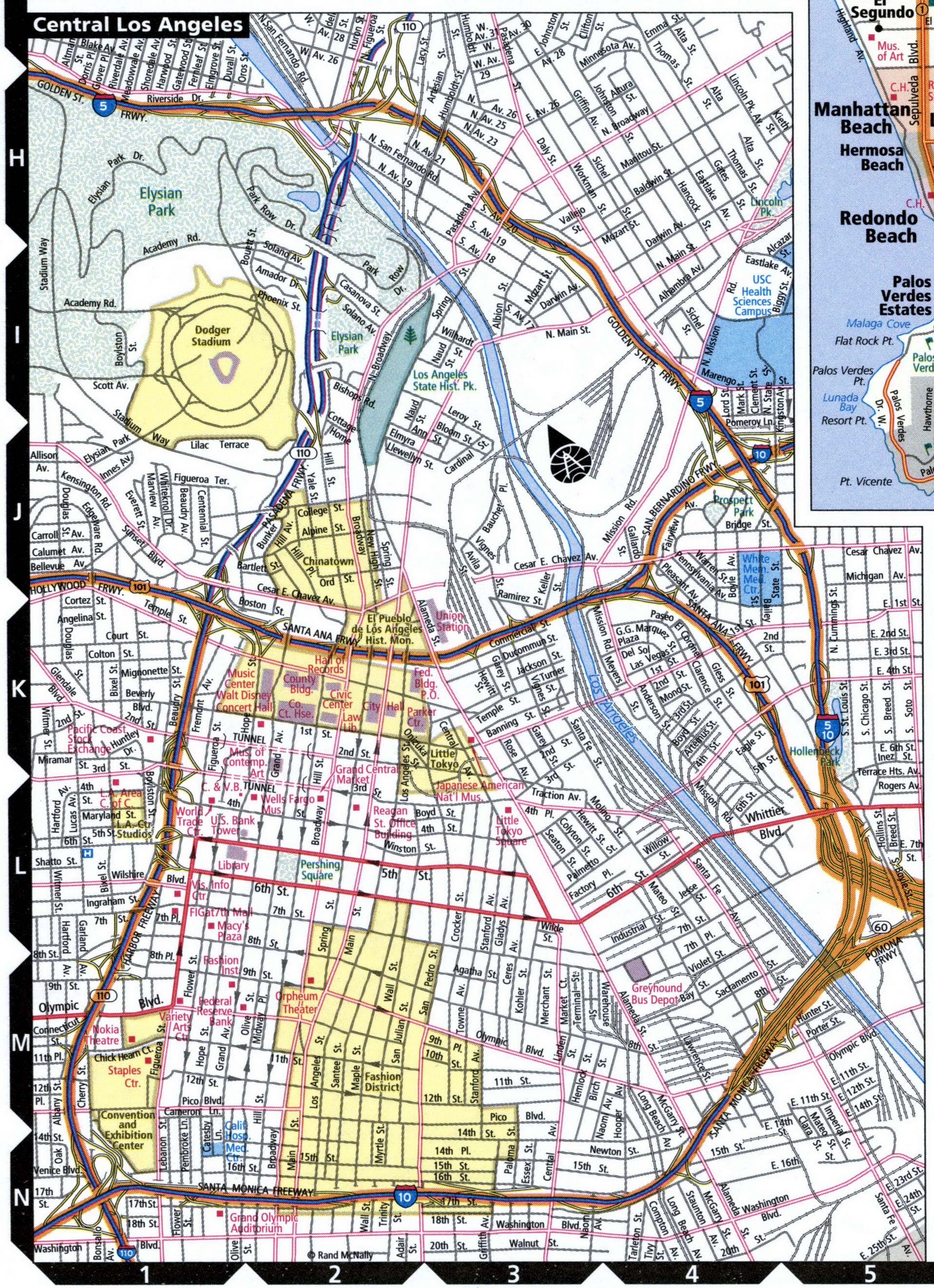 Central Los Angelos map for truckers