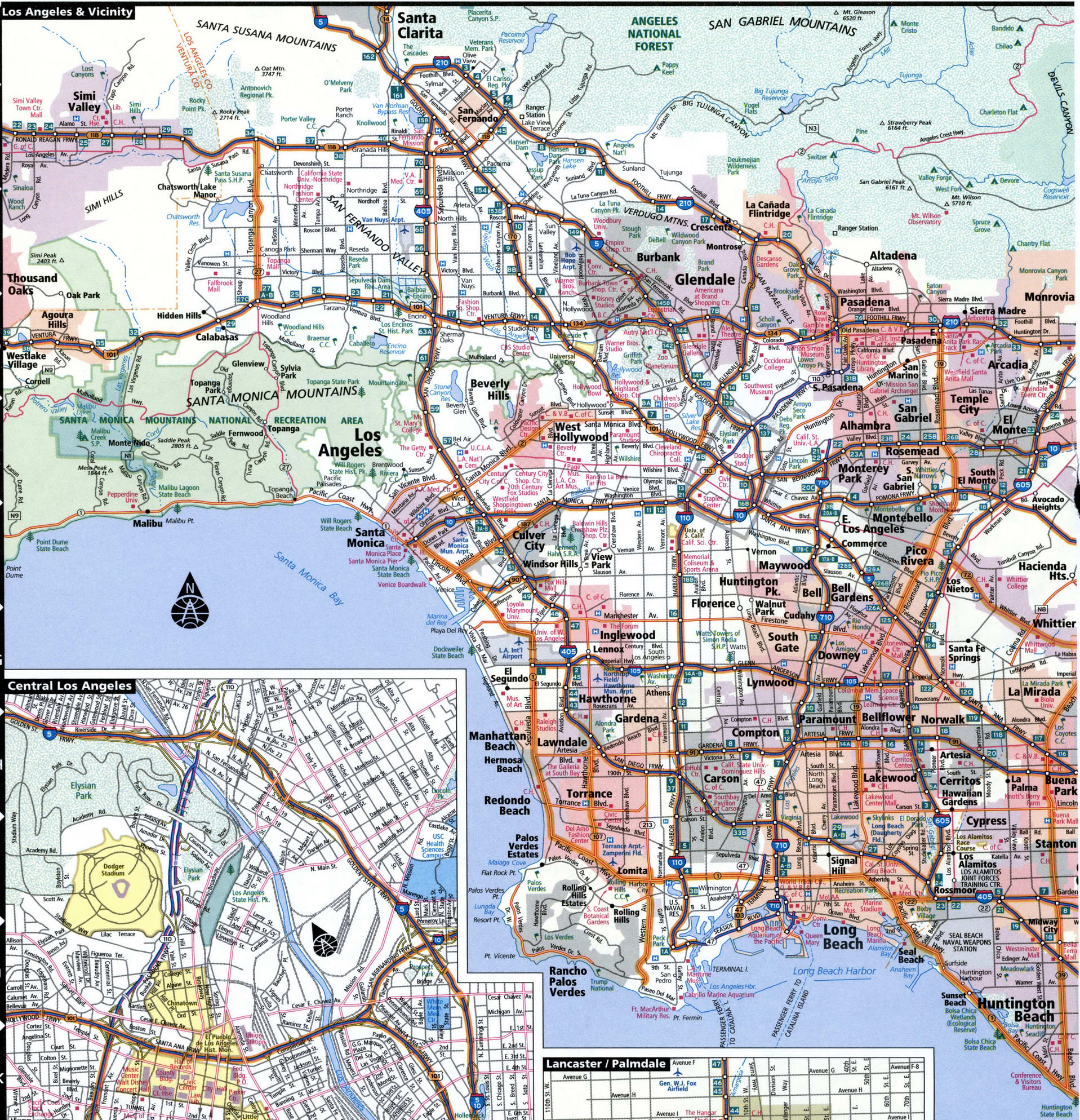 Los Angelos area map for truckers