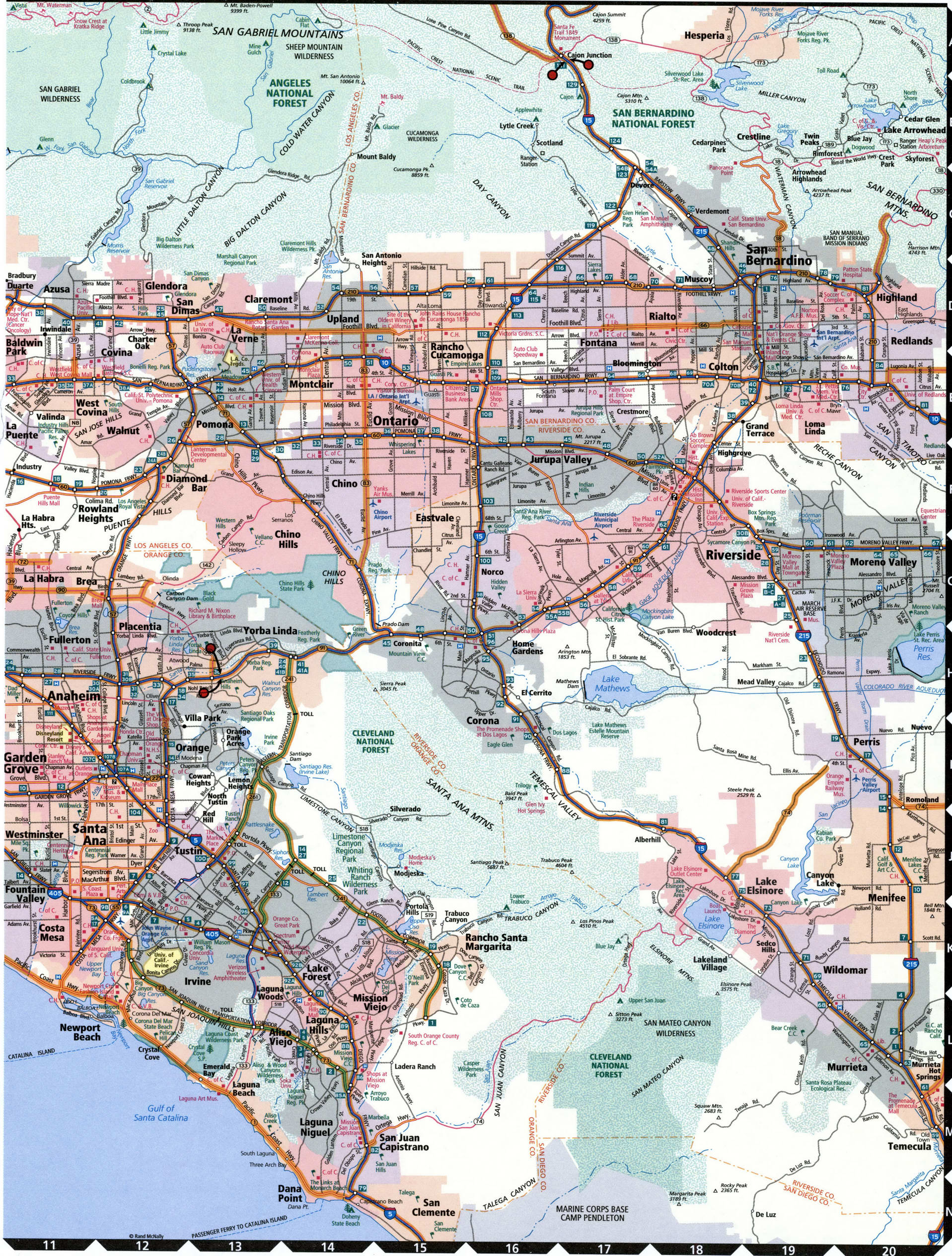 Los Angelos area map for truckers