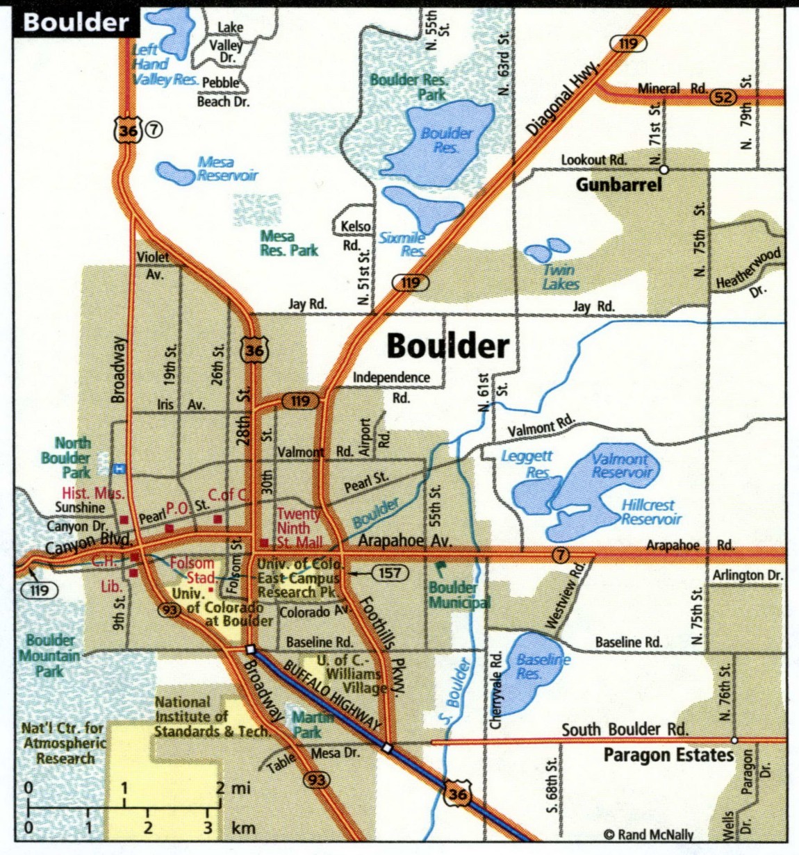 Boulder map for truckers