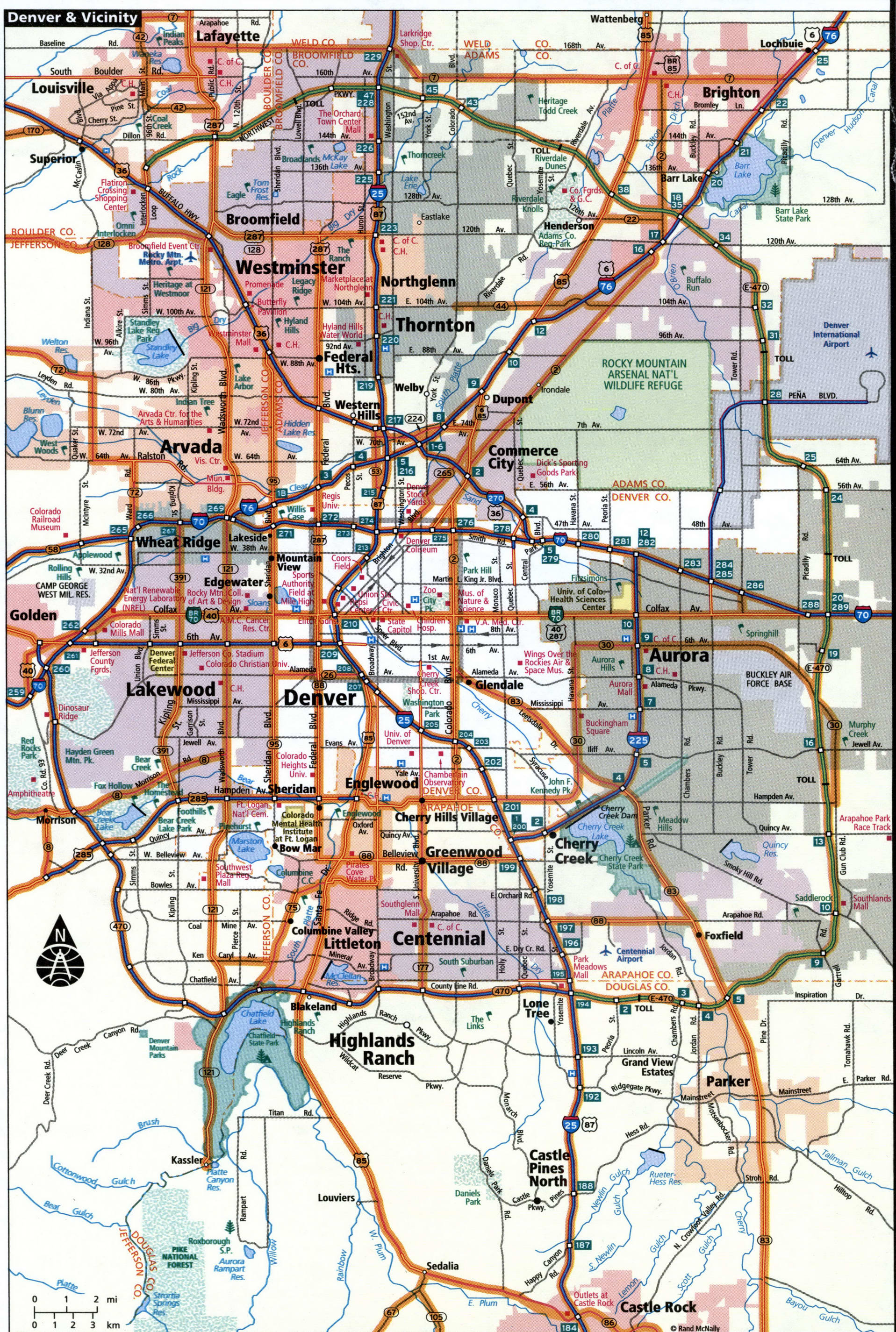 Denver city map for truckers