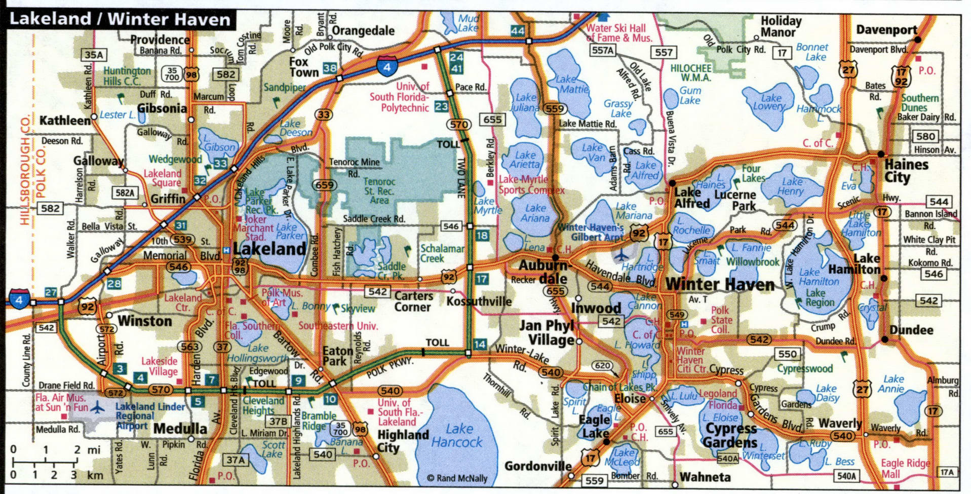 Lakeland map for truckers