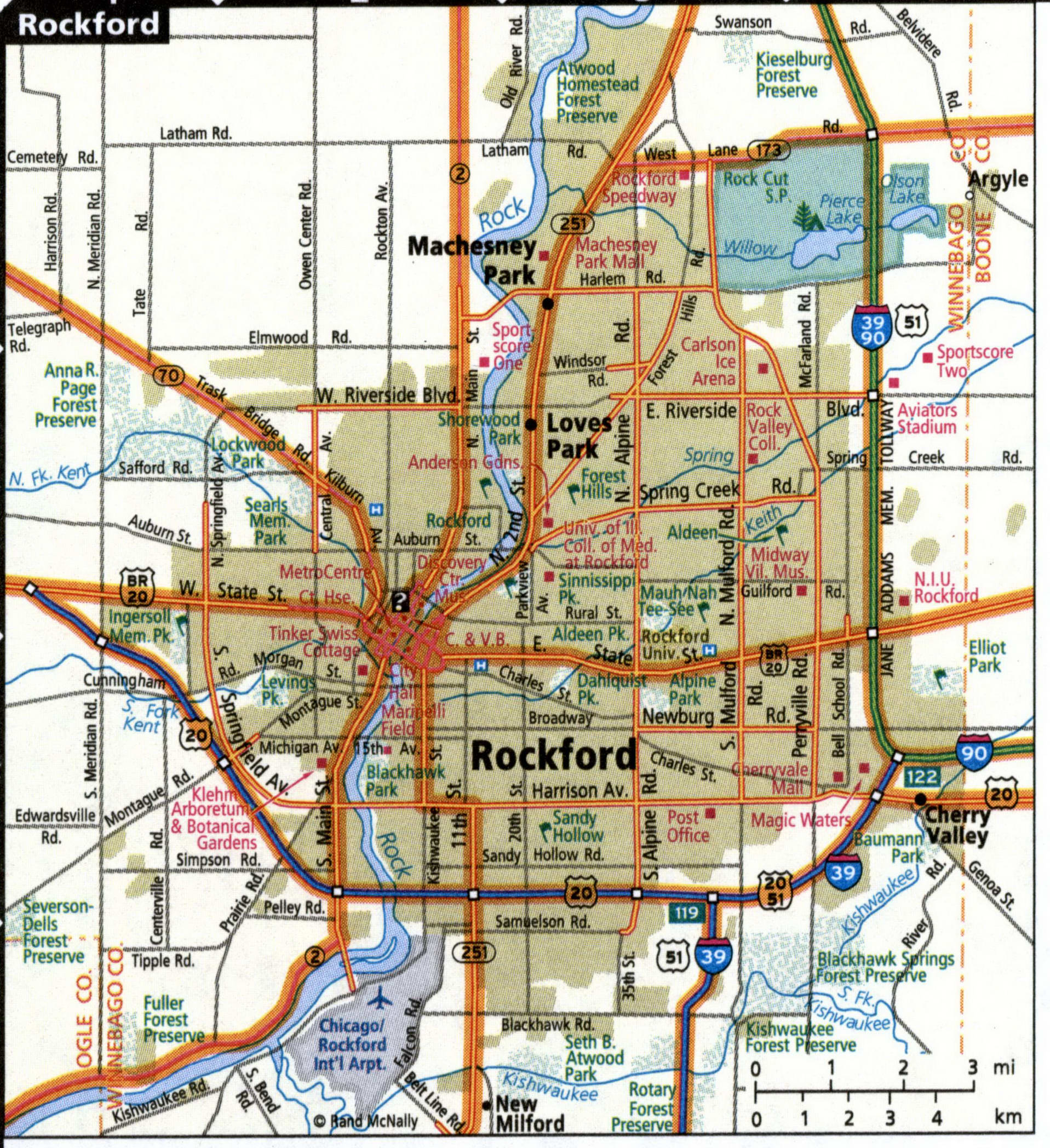 Rockford map for truckers