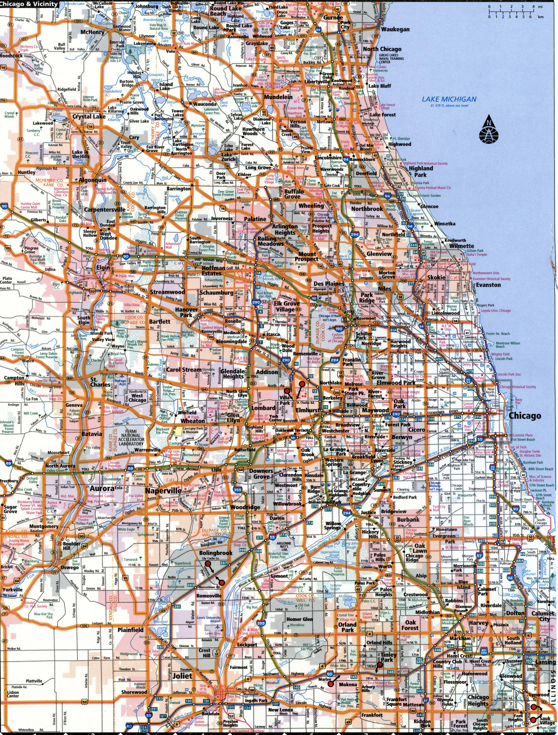 Chicago map for truckers