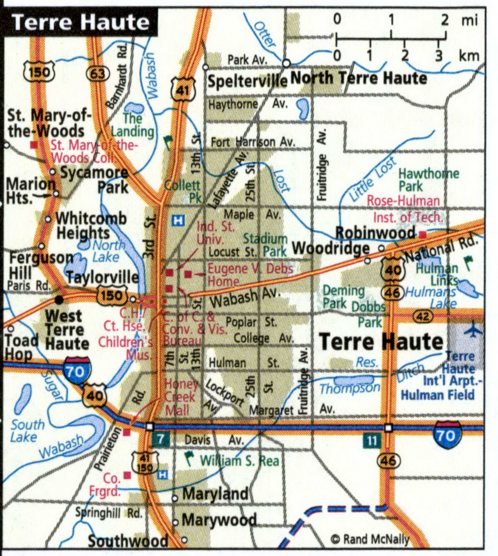 Terre Haute map for truckers