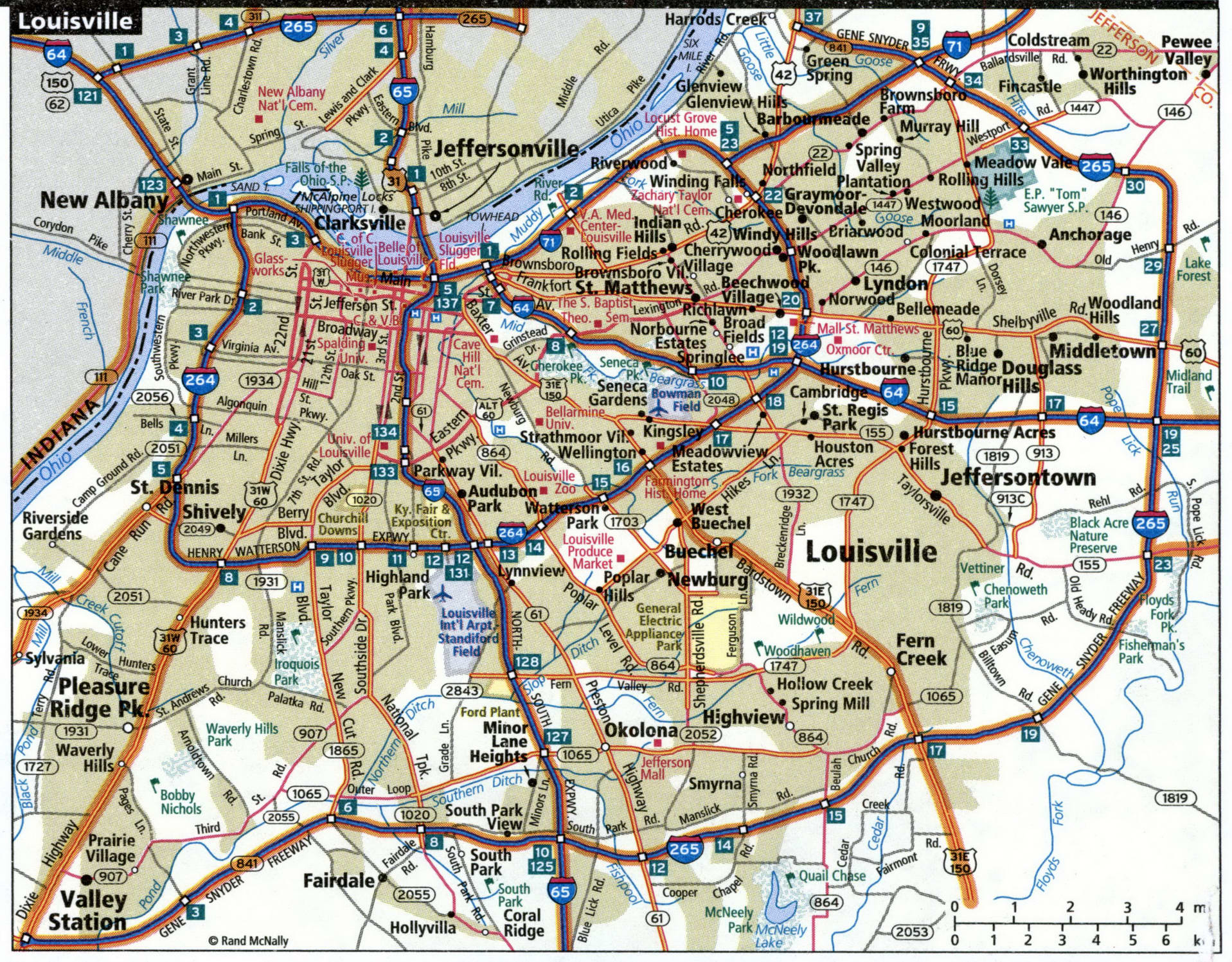 Louisville map for truckers