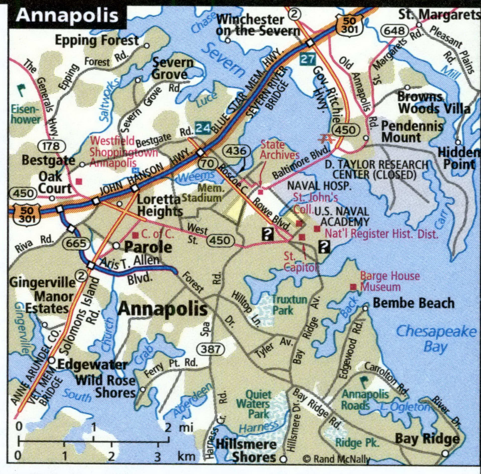Annapolis map for truckers
