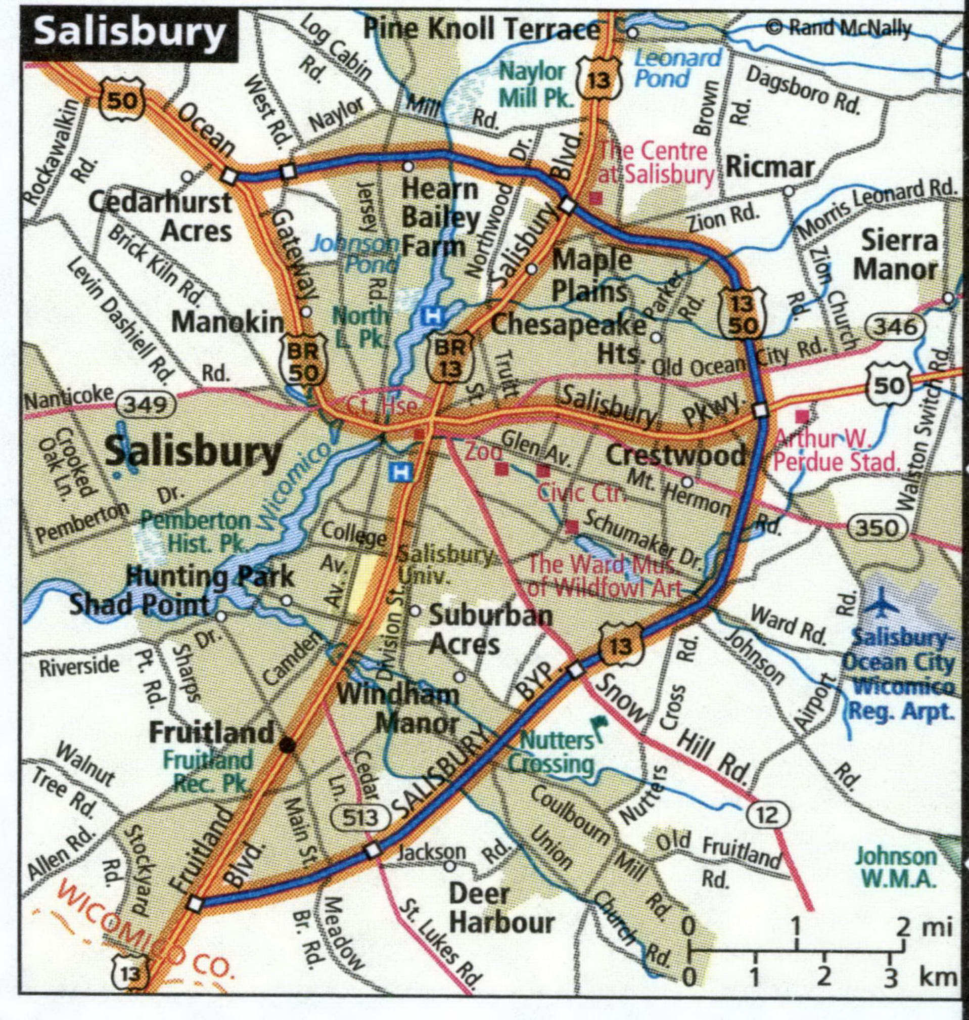 Salisbury map for truckers