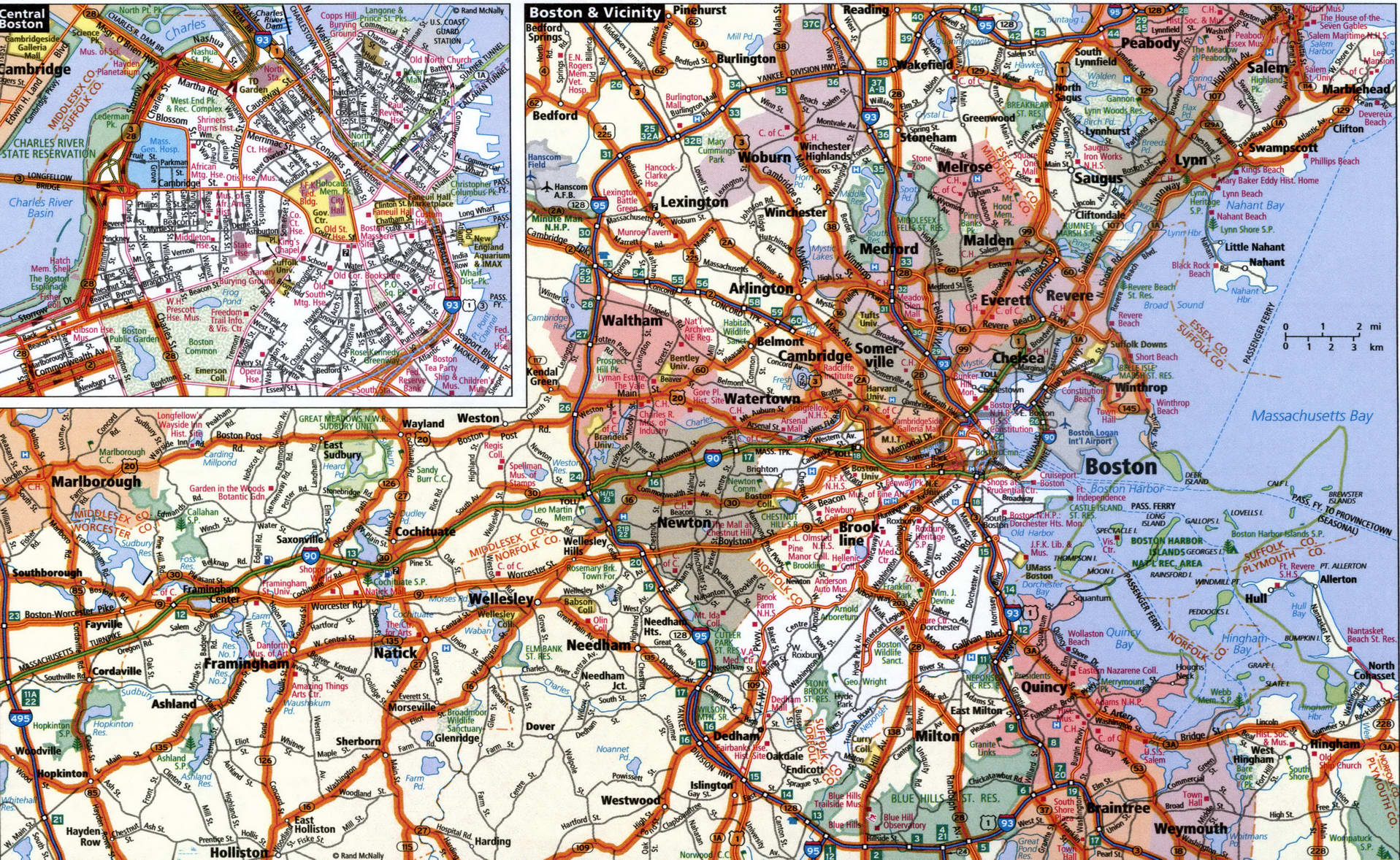 Boston map for truckers