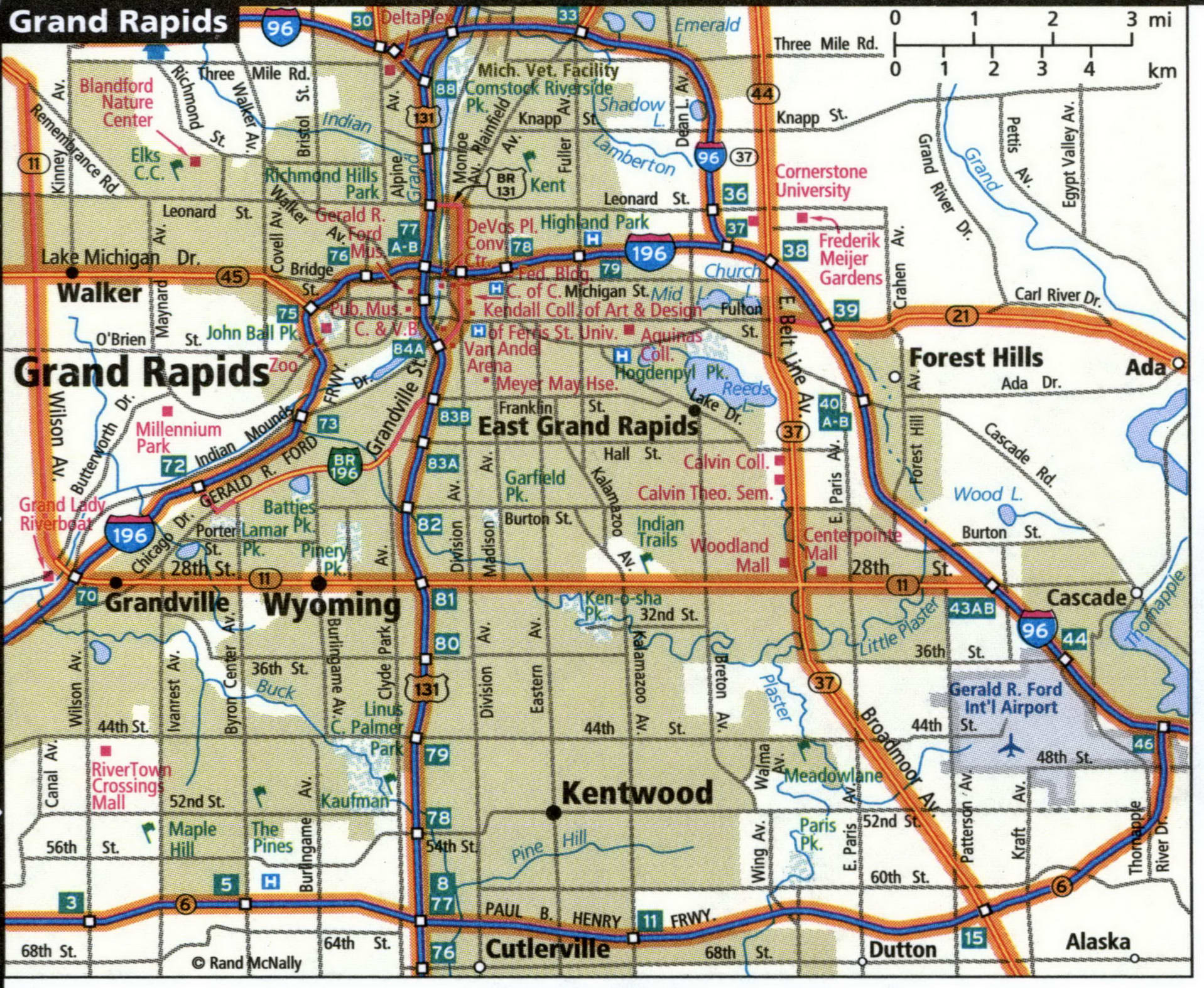 Grand Rapids map for truckers