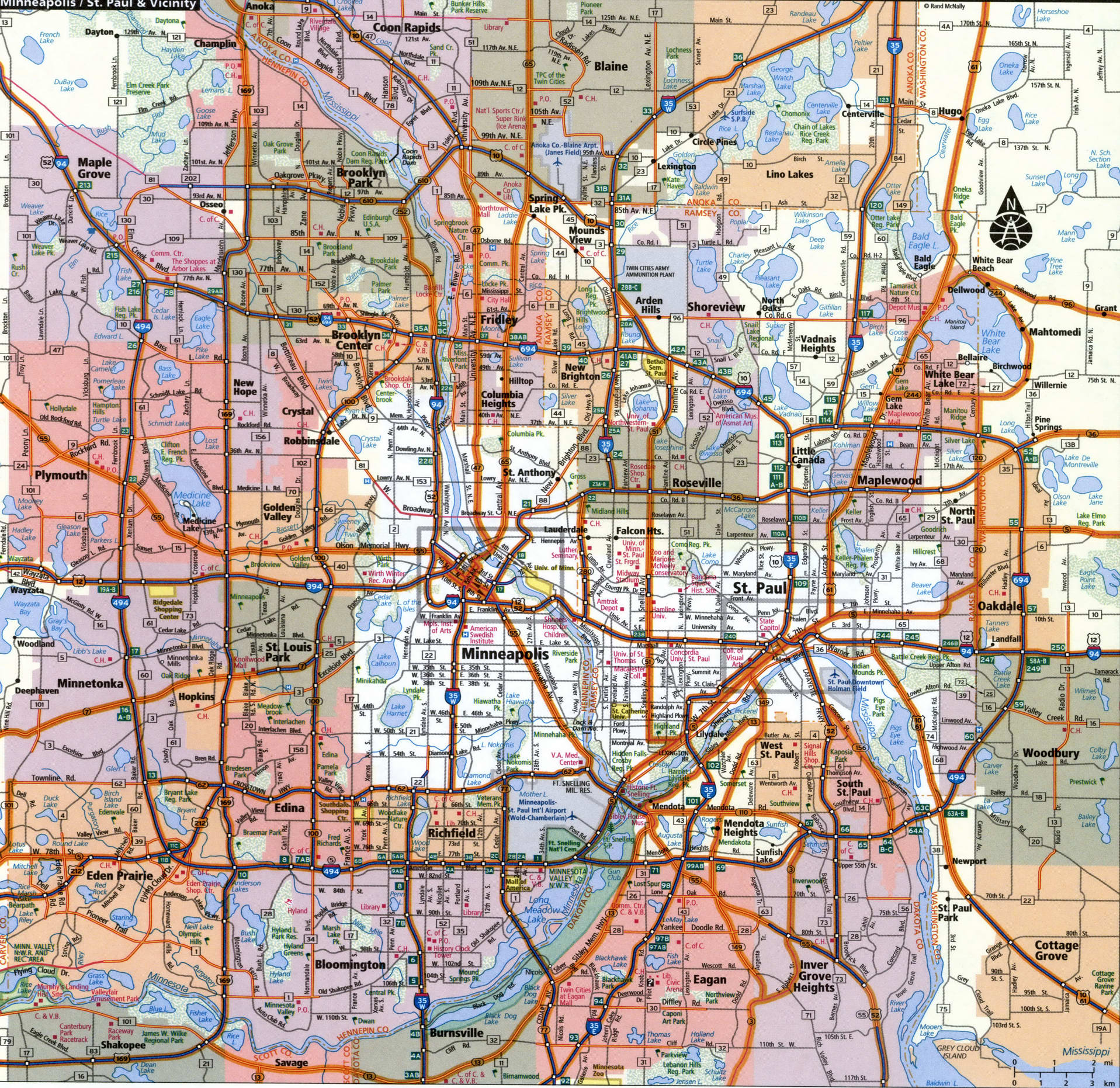 Minneapolis map for truckers