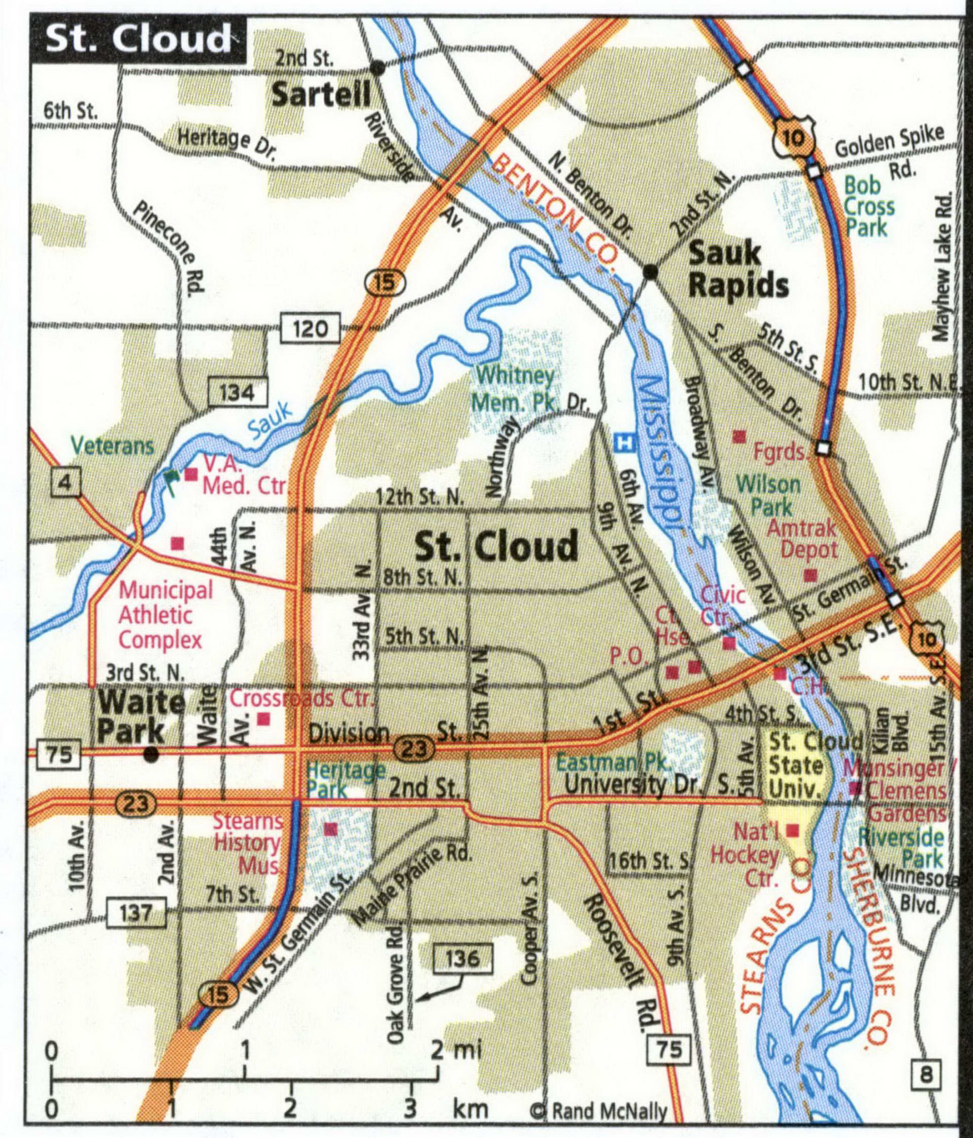 St Cloud map for truckers