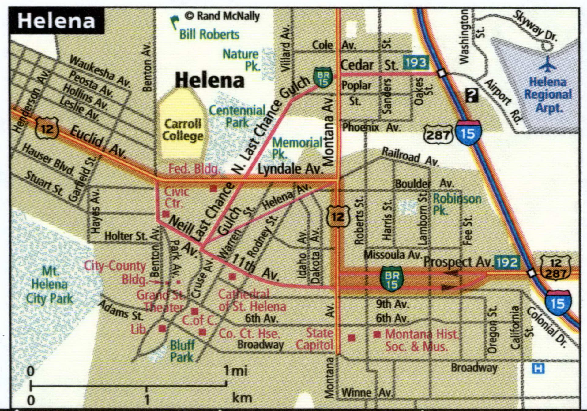 Helena map for truckers