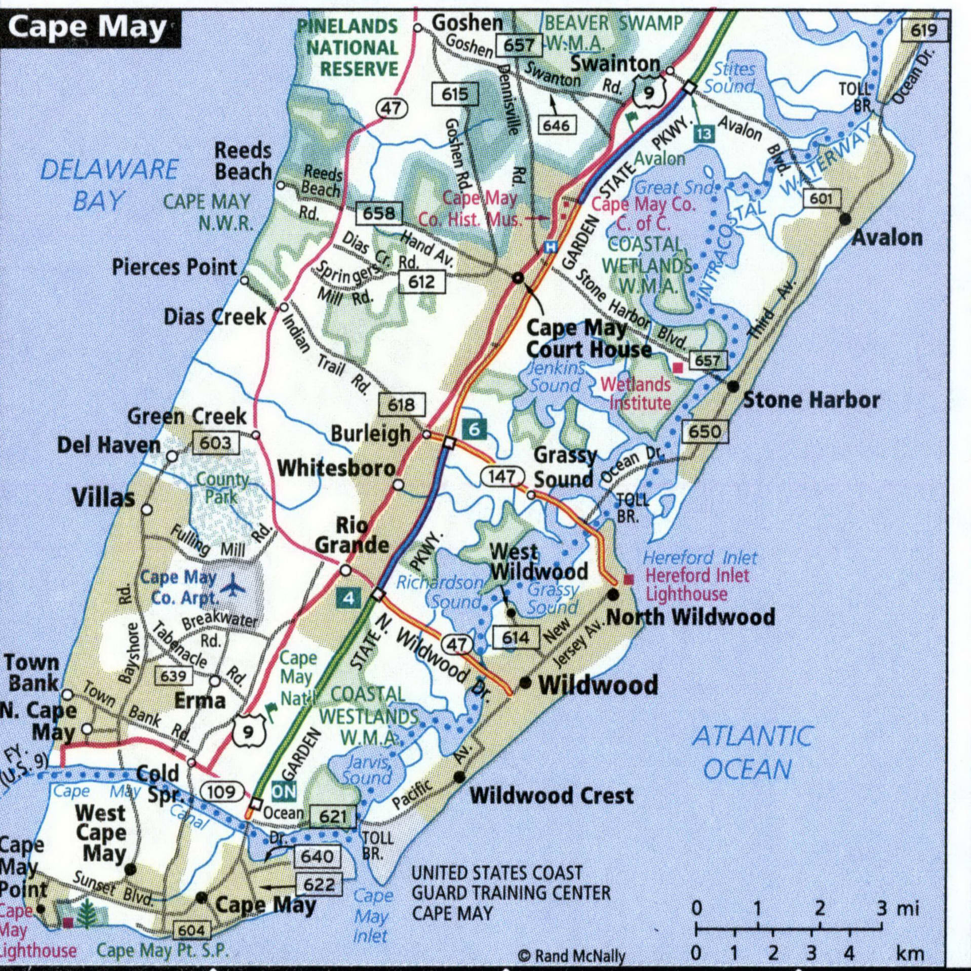 Cape May city map for truckers