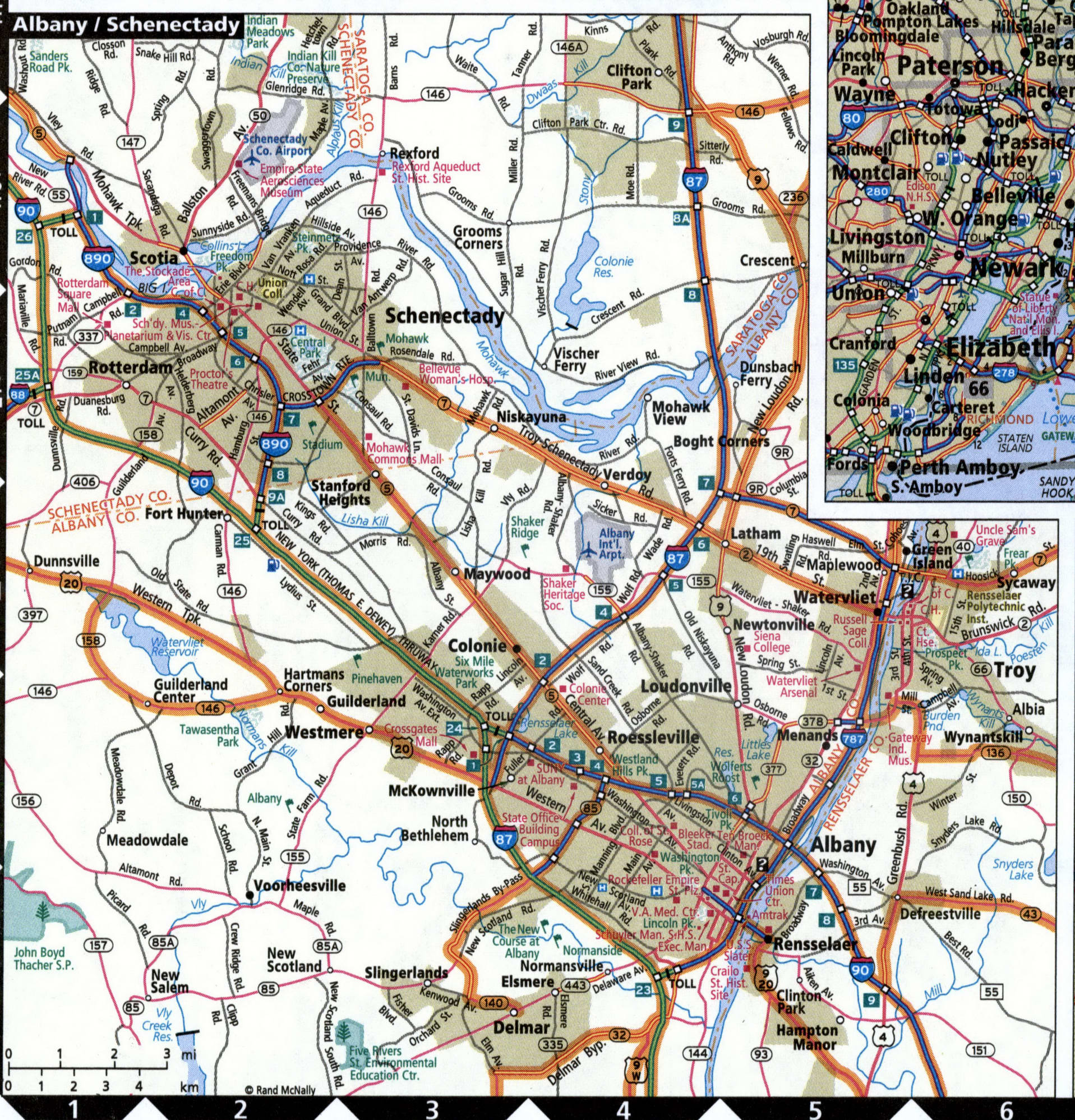 Albany city map for truckers