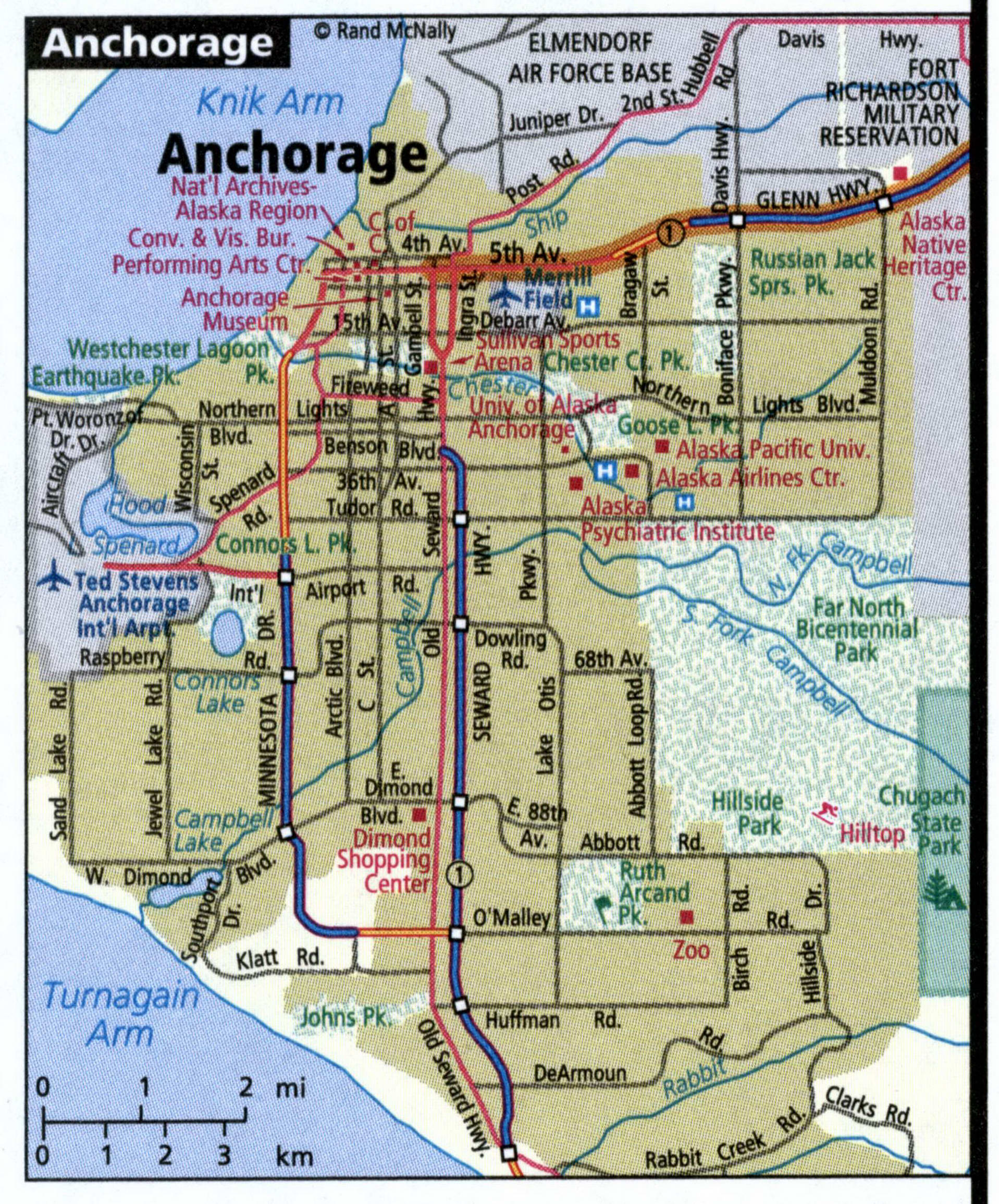 Anchorage map for truckers