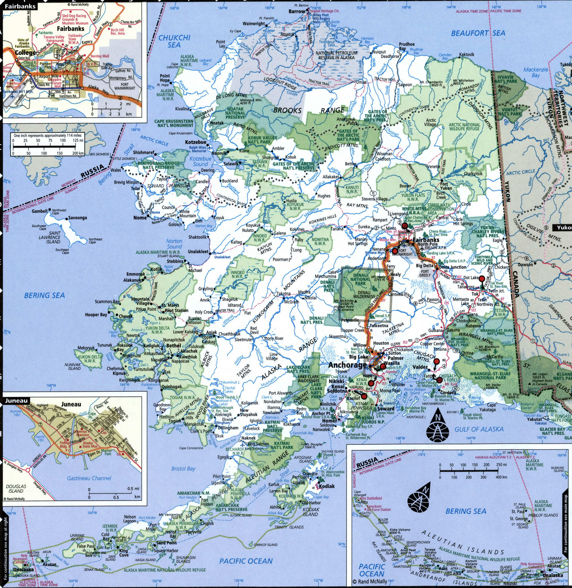 Alaska map for truckers