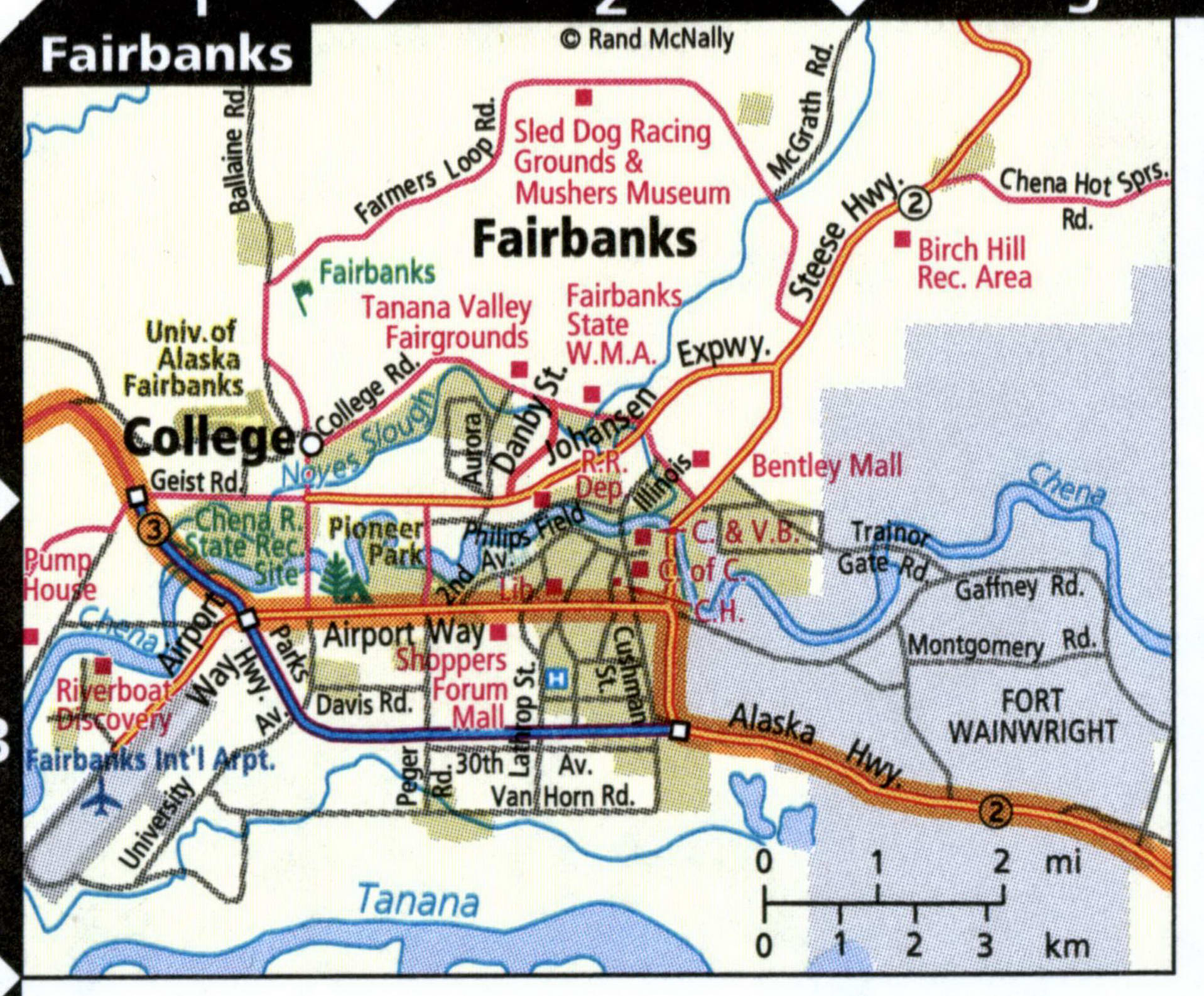 Fairbanks map for truckers