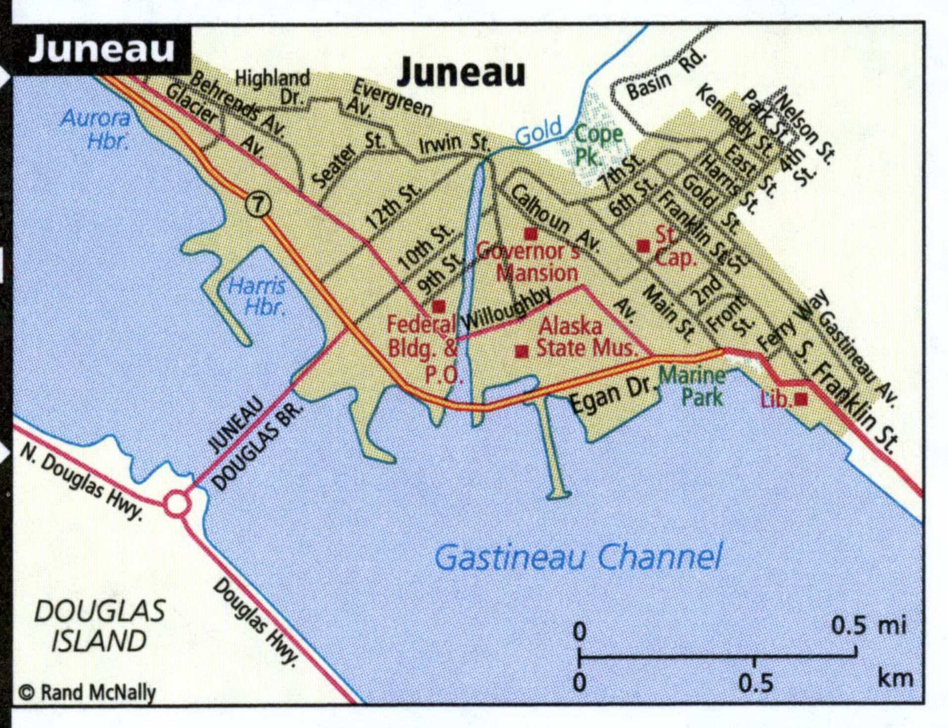 Juneau map for truckers