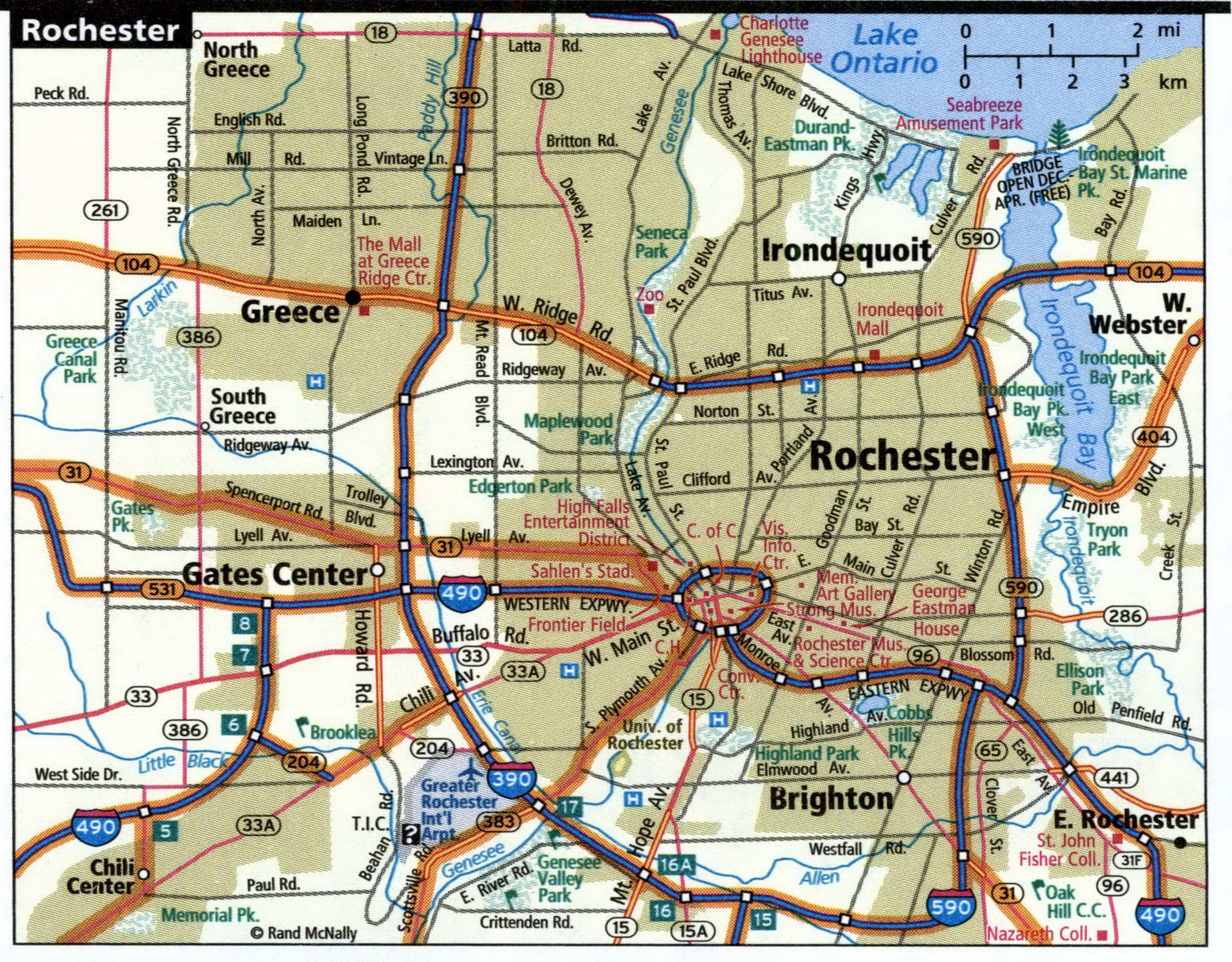 Rochester city map for truckers