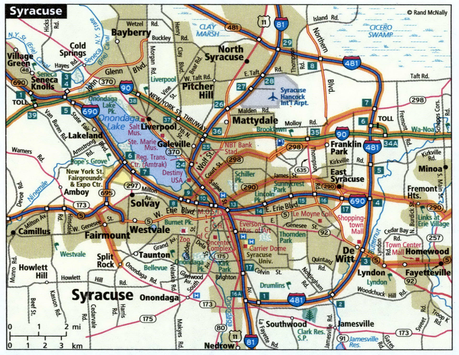 Syracuse city map for truckers