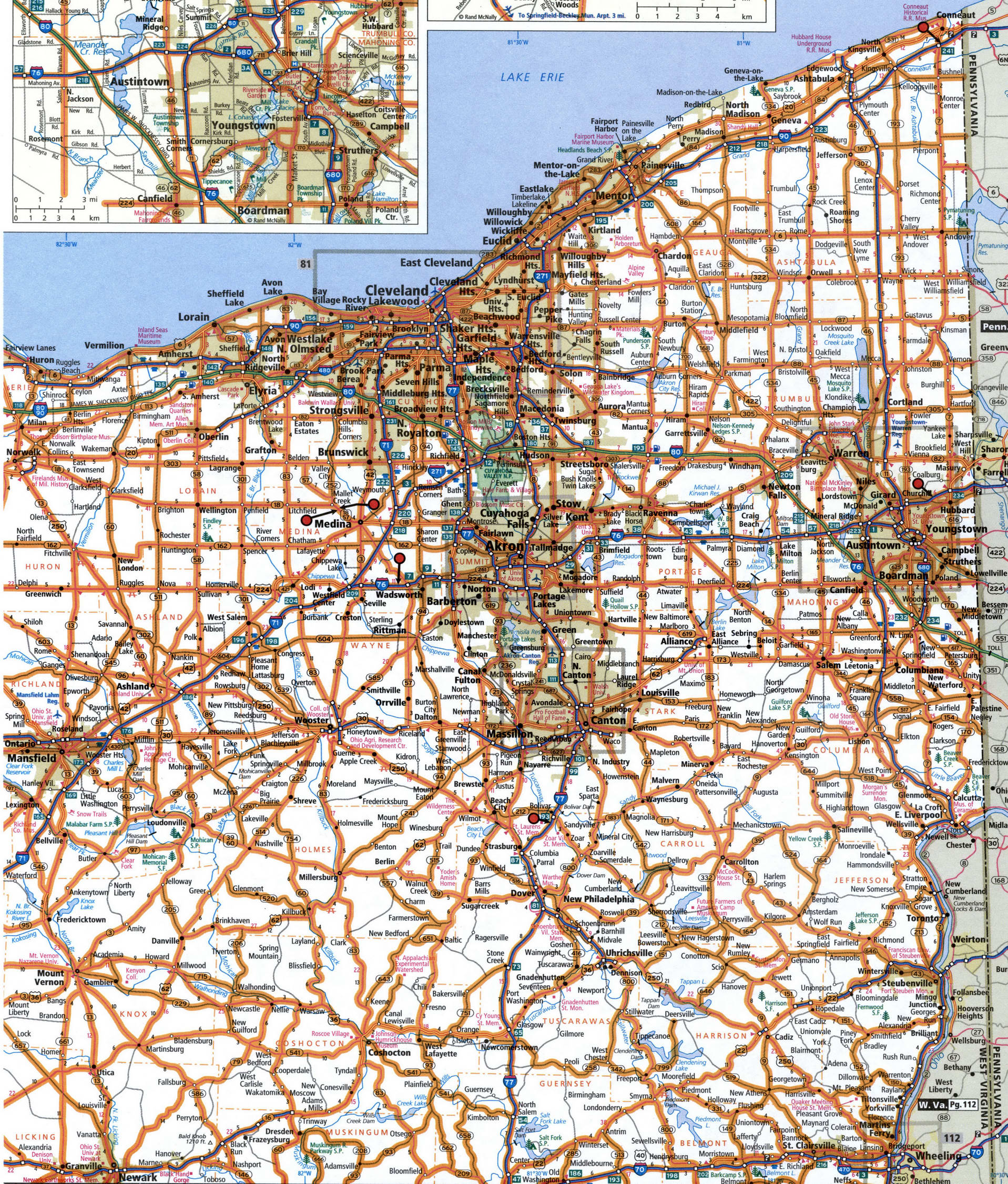 Northern Ohio road map for truckers