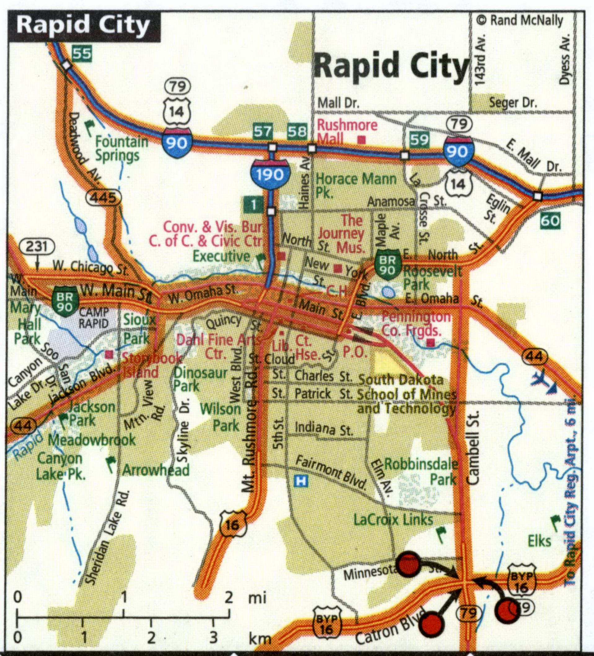 Rapid city map for truckers