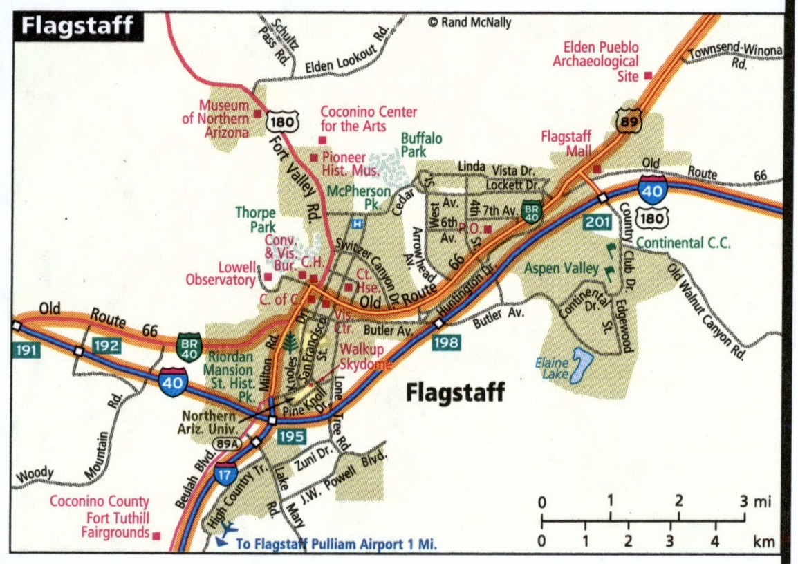 Flagstaff map for truckers
