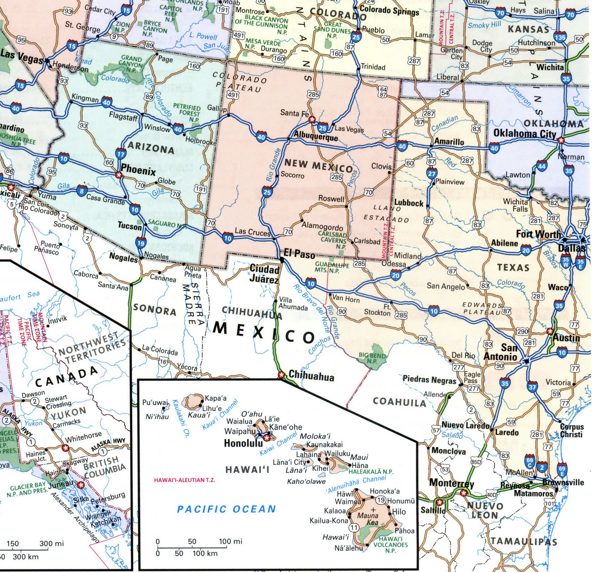 Southwest region map