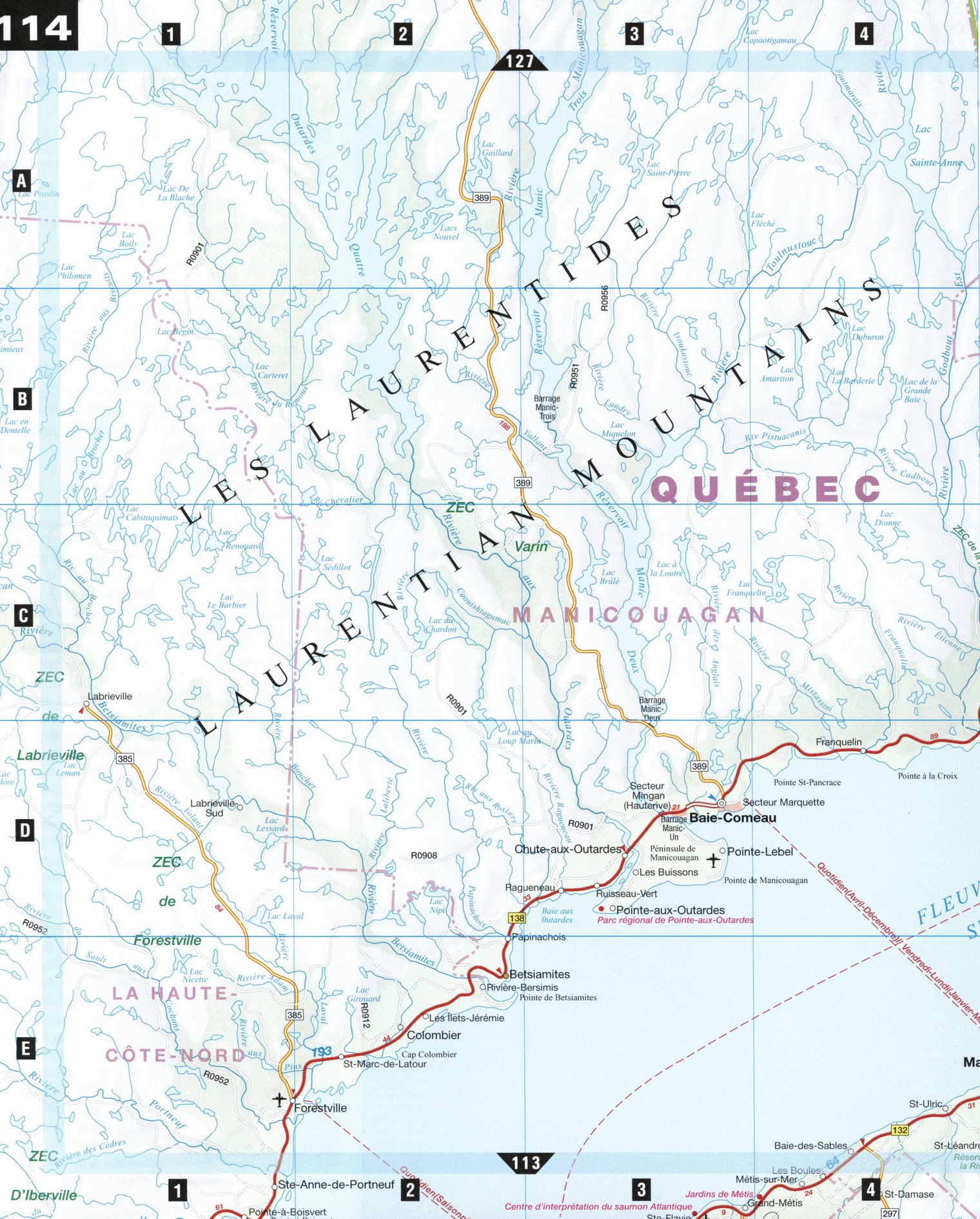 Map of Gulf of St. Lawrence