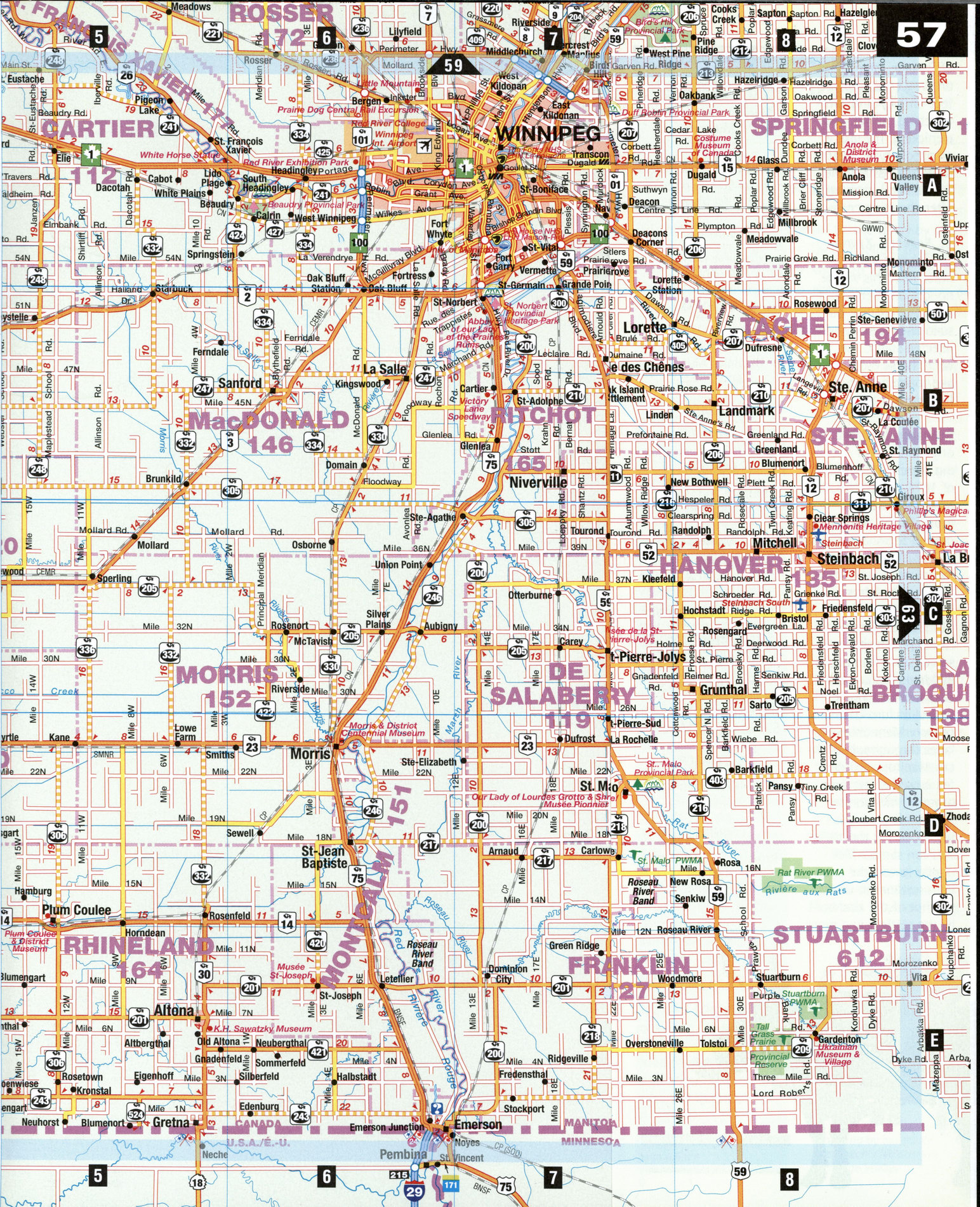 Printable Winnipeg Map