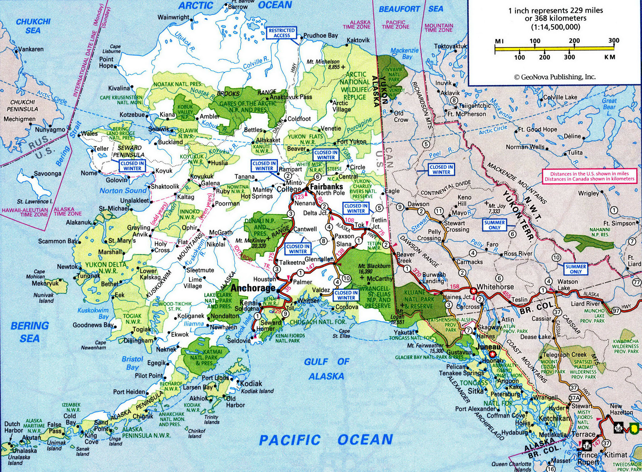 Alaska roads map