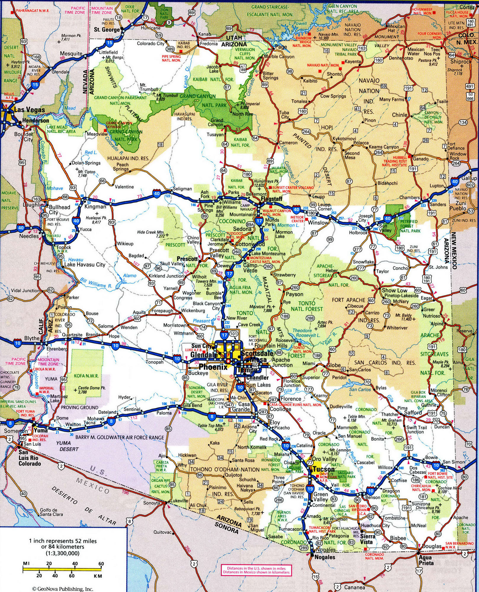 Arizona highways map
